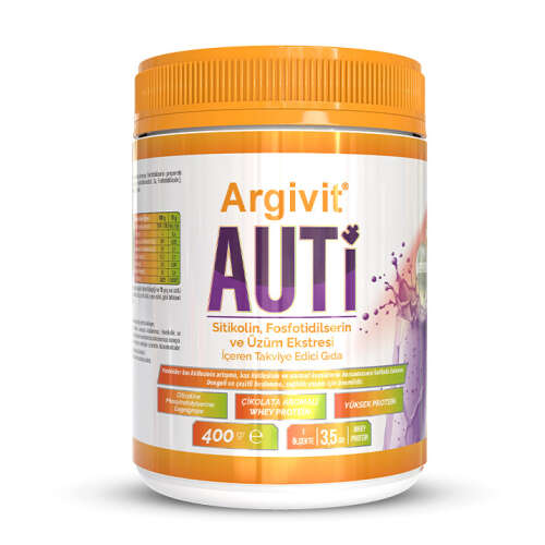 Argivit Auti Sitikolin Fosfotidilserin ve Üzüm Ekstresi İçeren Gıda Takviyesi 400 gr - 1