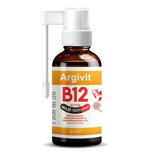 Argivit B12 Active Maxi 1000 Sprey 30 ml - Hekim İlaç