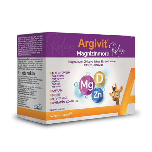 Argivit Magnizinmore Relax 30 Saşe - Hekim İlaç