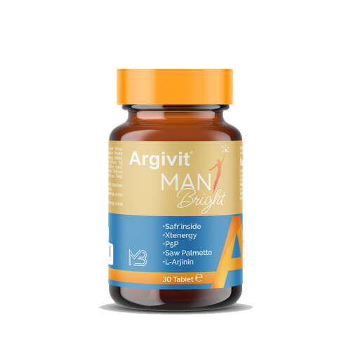 Argivit Man Bright Takviye Edici Gıda 30 Tablet - Hekim İlaç
