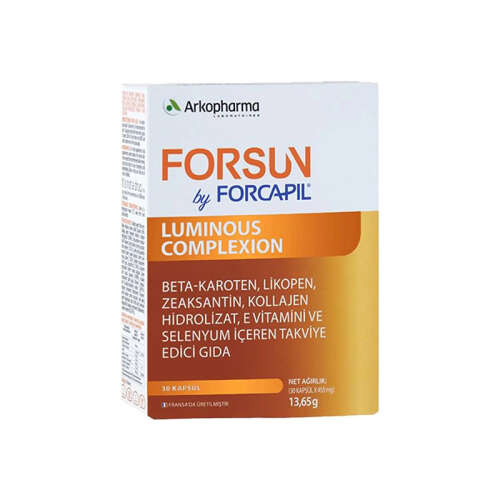 Arkopharma Forsun Radiance Boost Takviye Edici Gıda 30 Kapsül - Arkopharma