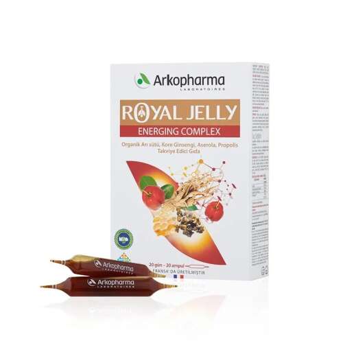 Arkopharma Royal Jelly Energing Complex Takviye Edici Gıda 20 Ampul - Arkopharma