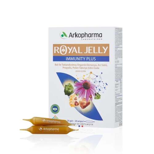 Arkopharma Royal Jelly Immunity Plus Takviye Edici Gıda 20 Ampul - Arkopharma