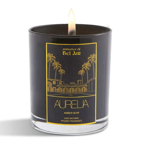 Aurelia Geneve Amber Noir Kokulu Mum 180 gr -Siyah - Aurelia Geneve