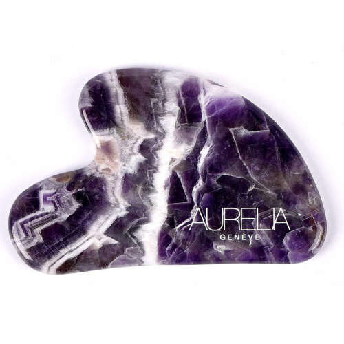 Aurelia Geneve Kalp Şekilli Gua Sha Taşı -Ametist - 1