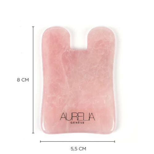 Aurelia Geneve Kare Şekilli Gua Sha Taşı - Pembe Kuvars - 3