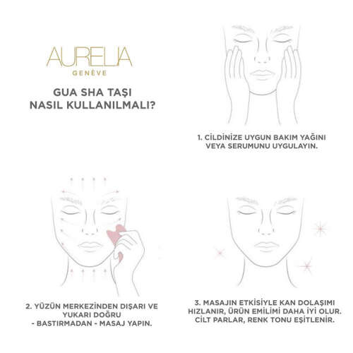 Aurelia Geneve Kelebek Gua Sha Taşı - Siyah Bien - 4