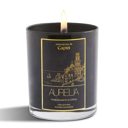 Aurelia Geneve Nar ve Limon Kokulu Mum 180 gr- Siyah - Aurelia Geneve