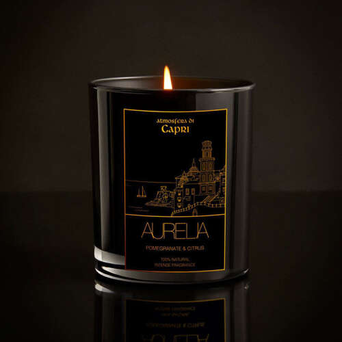 Aurelia Geneve Nar ve Limon Kokulu Mum 180 gr- Siyah - 3