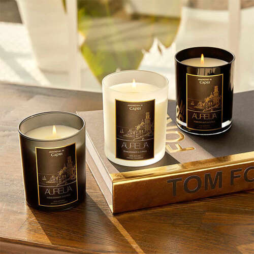 Aurelia Geneve Nar ve Limon Kokulu Mum 180 gr- Siyah - 4