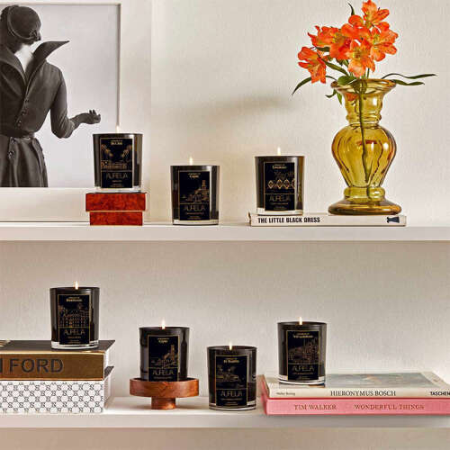 Aurelia Geneve Nar ve Limon Kokulu Mum 180 gr- Siyah - 5