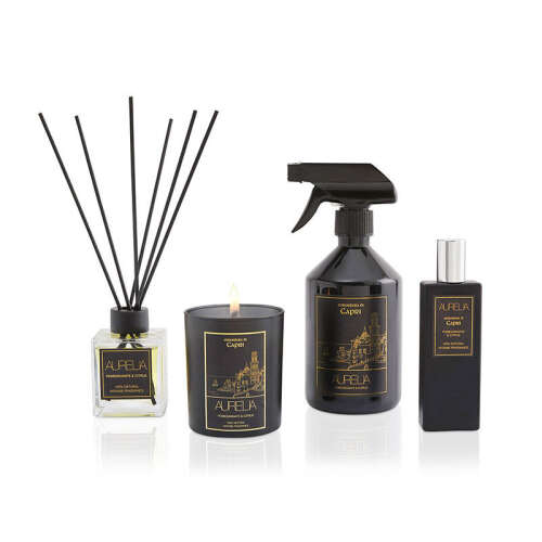 Aurelia Geneve Nar ve Limon Kokulu Mum 180 gr- Transparan - 4