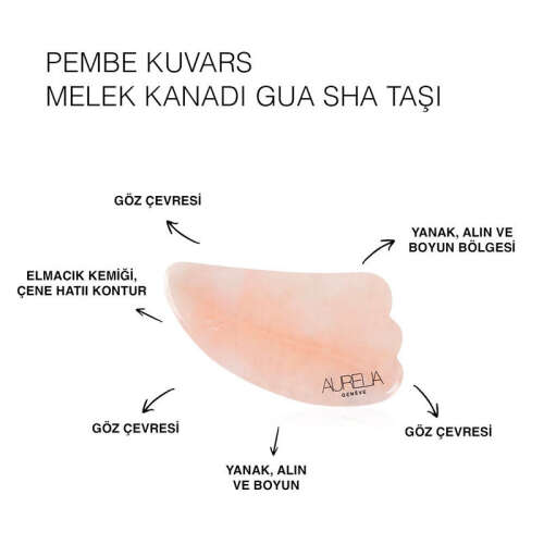 Aurelia Geneve Rose Quartz Wing Gua Sha - 3