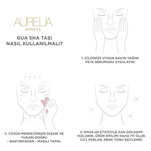 Aurelia Geneve Tarak Şekilli Gua Sha Masaj Taşı - Yeşim - 3