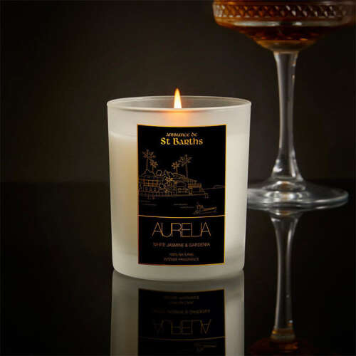 Aurelia Geneve Yasemin ve Gardenya Kokulu Mum 180 gr -Transparan - 3