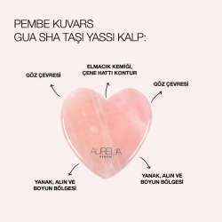 Aurelia Geneve Yassı Kalp Şekilli Gua Sha Taşı - 2
