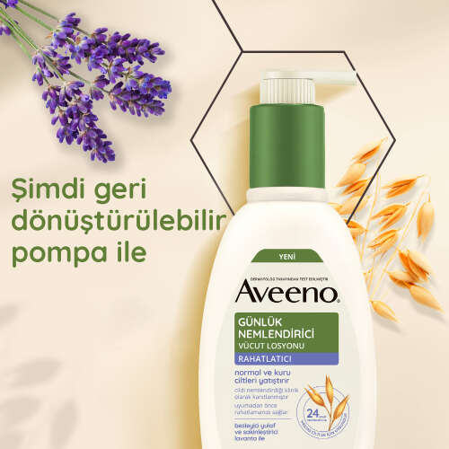 Aveeno Lavantalı Günlük Nemlendirici Vücut Losyonu 300 ml - 4