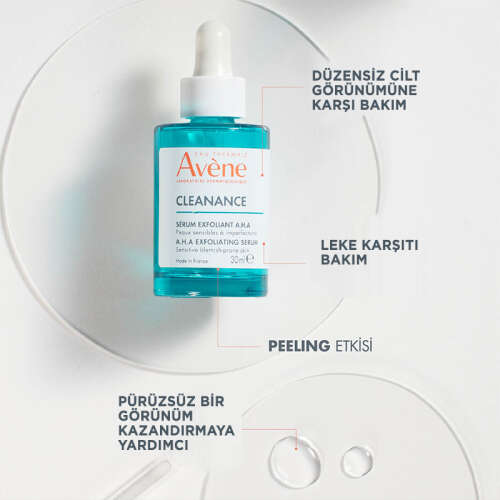 Avene Cleanance Peeling Etkili Laktik Asit ve Süksinik Asit İçeren AHA Serum 30 ml - 3