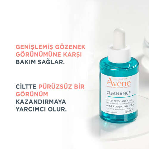 Avene Cleanance Peeling Etkili Laktik Asit ve Süksinik Asit İçeren AHA Serum 30 ml - 4