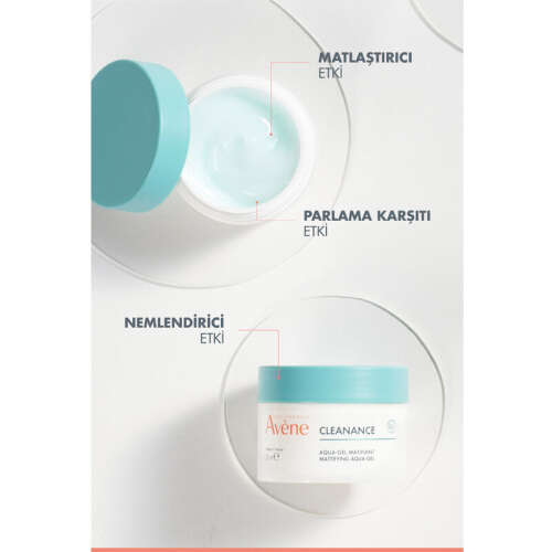 Avene Cleanance Aqua Gel Matlaştırıcı ve Gözenek Sıkılaştırıcı Nemlendirici Jel Krem 50 ml - 3