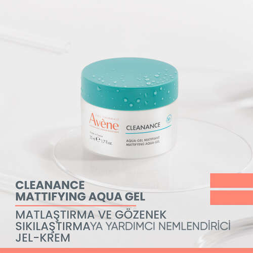 Avene Cleanance Aqua Gel Matlaştırıcı ve Gözenek Sıkılaştırıcı Nemlendirici Jel Krem 50 ml - 4