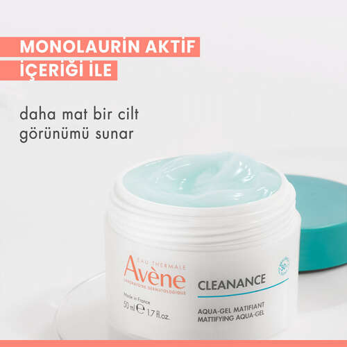 Avene Cleanance Aqua Gel Matlaştırıcı ve Gözenek Sıkılaştırıcı Nemlendirici Jel Krem 50 ml - 5