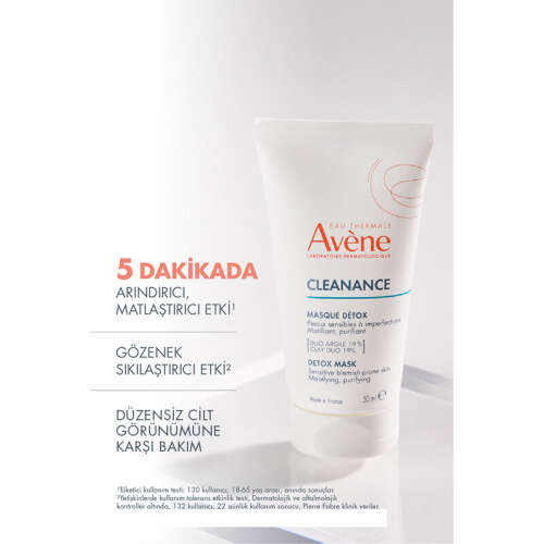 Avene Cleanance Yağlı ve Akneye Eğilimli Ciltler için Matlaştırıcı ve Arındırıcı Kil Maskesi 50 ml - 4