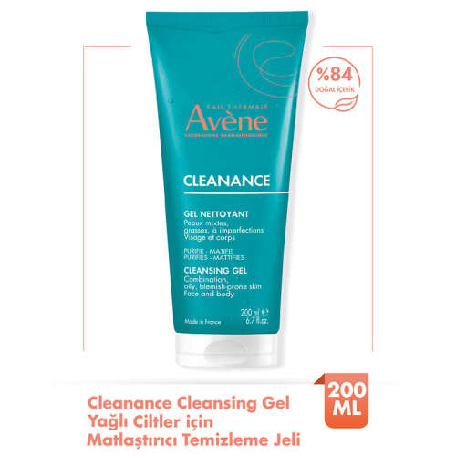 Avene Cleanance Yağlı ve Akneye Eğilimli Ciltler için Matlaştırıcı Yüz Temizleme Jeli 200 ml - 2
