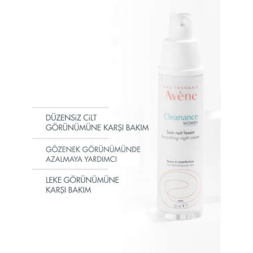 Avene Cleanance Woman Düzensiz Ciltler İçin Gece Bakım Kremi 30 ml - 5