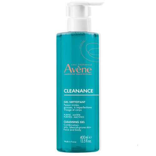 Avene Cleanance Yağlı ve Akneye Eğilimli Ciltler için Matlaştırıcı Yüz Temizleme Jeli 400 ml - Avene