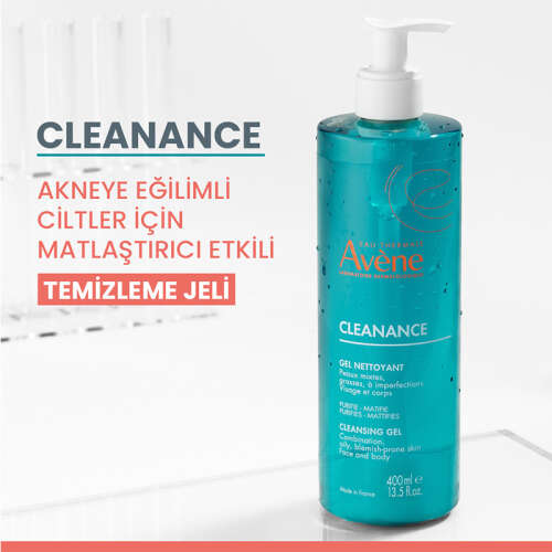 Avene Cleanance Yağlı ve Akneye Eğilimli Ciltler için Matlaştırıcı Yüz Temizleme Jeli 400 ml - 2