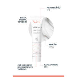 Avene Cold Cream Kuru-Çok Kuru Ciltler İçin Nemlendirici krem 40 ml - 3