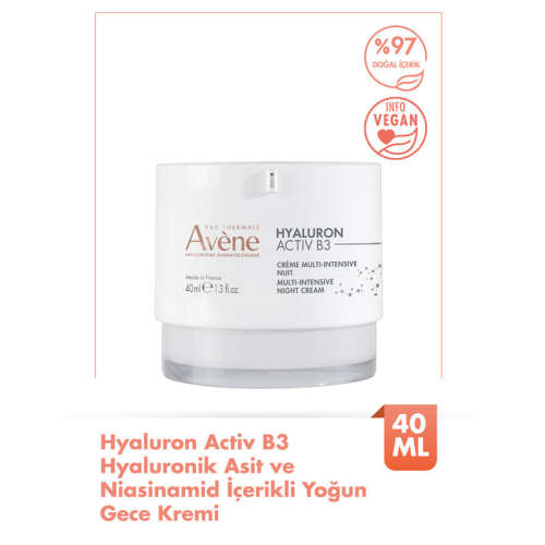 Avene Hyaluron Activ B3 Hyaluronik Asit ve Niasinamid Gece Kremi 40 ml - 2