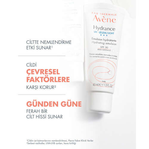 Avene Hydrance Light SPF30 Kuru ve Karma Ciltler için Güneş Korumalı Nemlendirici Krem 40 ml - 5