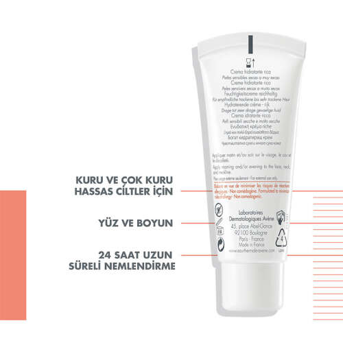 Avene Hydrance Rich Kuru ve Çok Kuru Hassas Ciltler için Nemlendirici Krem 40 ml - 2