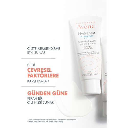 Avene Hydrance Rich SPF 30 Kuru Ciltler için Güneş Korumalı Nemlendirici Krem 40 ml - 6