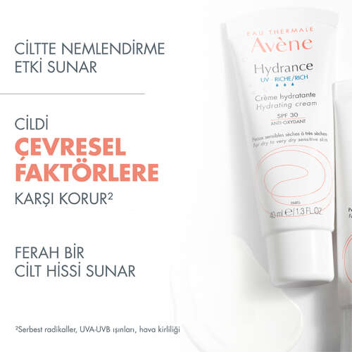Avene Hydrance Rich SPF 30 Kuru Ciltler için Güneş Korumalı Nemlendirici Krem 40 ml - 5