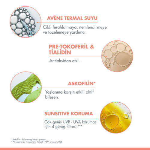 Avene Tinted Anti-Age SPF 50+ Yaşlanma Karşıtı Renkli Güneş Kremi 50 ml - 4