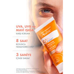 Avene Cream SPF 50+ Kuru Ciltler için Renkli Güneş Kremi 50 ml - 5