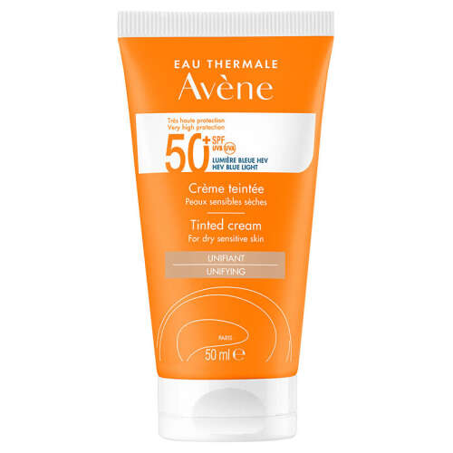 Avene Cream SPF 50+ Kuru Ciltler için Renkli Güneş Kremi 50 ml - Avene