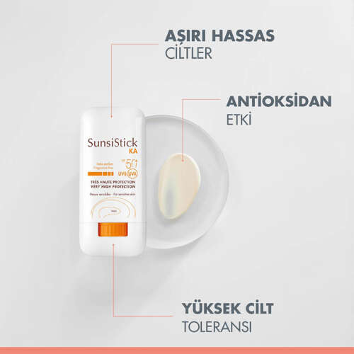 Avene SunsiStick KA SPF 50+ Hassas Ciltler İçin Güneşten Koruyucu Stick 20 gr - 3