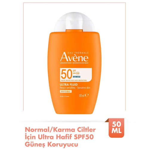 Avene Ultra Fluid Invisible Normal-Karma Ciltler İçin Ultra Akışkan SPF 50 Güneş Kremi 50 ml - 2