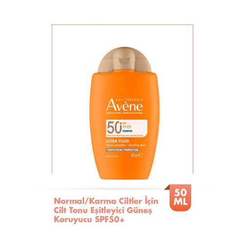 Avene Ultra Fluid Perfector SPF50+ Cilt Tonu Eşitleyici Renkli Güneş Kremi 50 ml - Avene