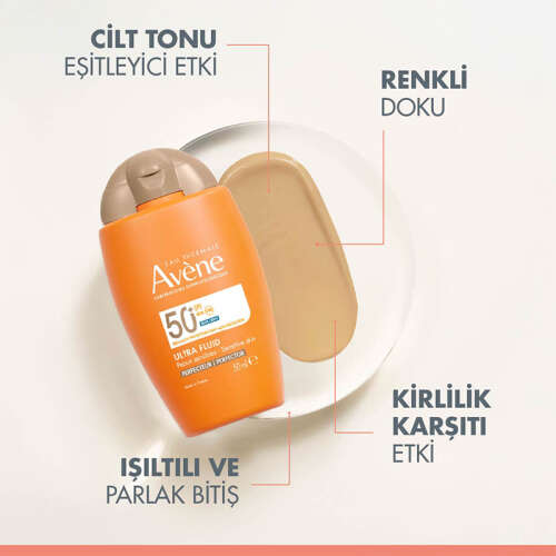 Avene Ultra Fluid Perfector SPF50+ Cilt Tonu Eşitleyici Renkli Güneş Kremi 50 ml - 4