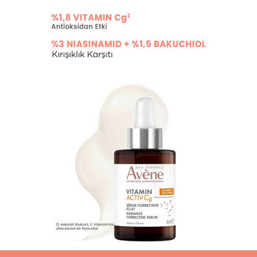 Avene Vitamin Activ Cg C Vitamini ve Niasinamid Antioksidan Etkili Serum 30 ml - 4