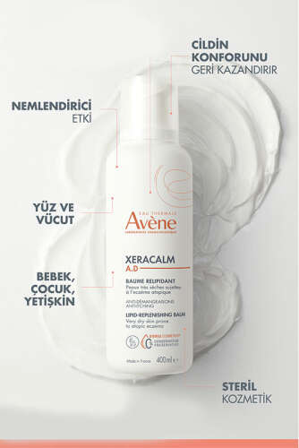 Avene XeraCalm A.D Baume Relipidant Nemlendirici Balsam 400 ml - 5