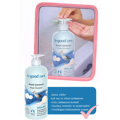 b-good b-baby Bebek ve Çocuk Atopik Şampuan 500 ml - 4