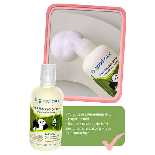b-good b-baby Yenidoğan Köpük Şampuanı 250 ml - 5