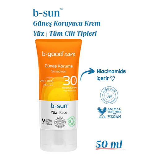 b-good b-sun SPF 30 Yüz Güneş Koruma 50 ml - 3