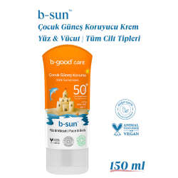 b-good b-sun SPF 50+ Çocuk Yüz ve Vücut Güneş Koruma 150 ml - 2